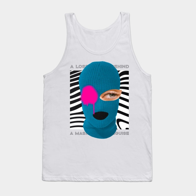 A Mask of My Disguise Tank Top by gisselbatres